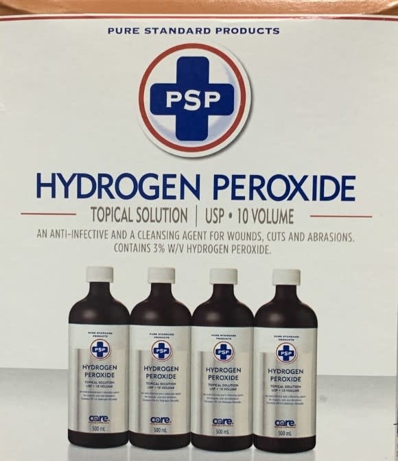 PSP - Pure Standard Products Hydrogen Peroxide 3% 500ml 4/bx - Box