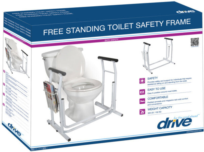 DRV-Drive Medical Drive Free Standing Toilet Safety Frame