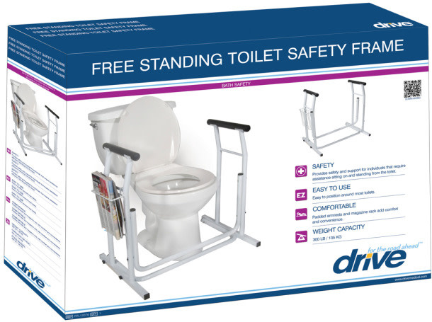 DRV-Drive Medical Free Standing Toilet Safety Frame