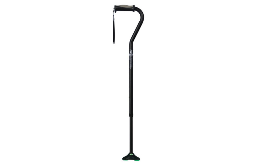 Hugo Ergonomic Offset Handle Cane w/QuadPod Cane Tip