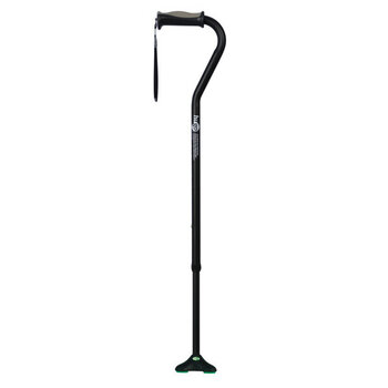 HUGO Hugo Ergonomic Offset Handle Cane w/QuadPod Cane Tip