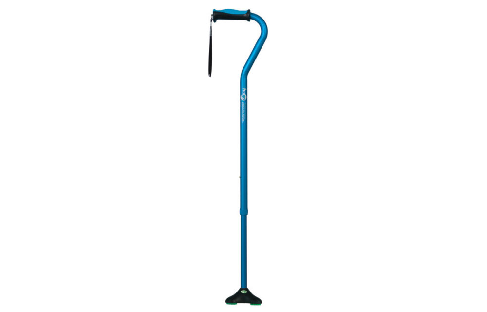 Hugo Ergonomic Offset Handle Cane w/QuadPod Cane Tip