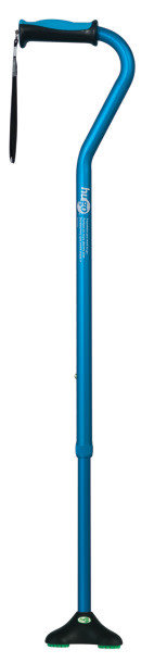 Hugo Ergonomic Offset Handle Cane w/QuadPod Cane Tip