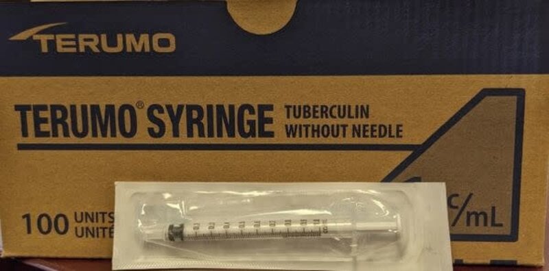 TRMO-Terumo Terumo Sterile Syringe Only Tuberculin Slip Tip 1ml 100/bx