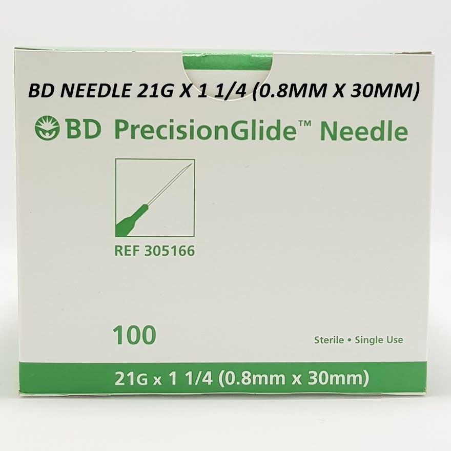 BD PrecisionGlide Hypodermic Needle 100/bx