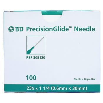 BD PrecisionGlide Hypodermic Needle 100/bx