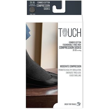 TCH-Touch Touch Combed Cotton Compression Sock Women 20-30 mmHg