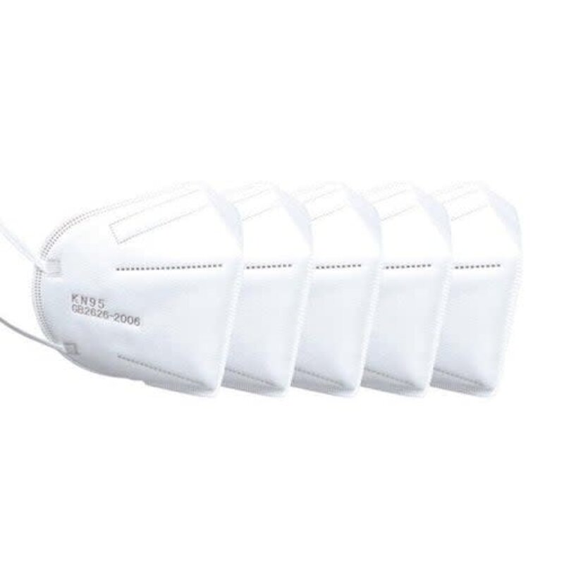 thumbnail interactive-video image 1 of Premium KN95 Face Mask - 5-Layer Protection With Soft Earloop - Retail Box 1 of 4