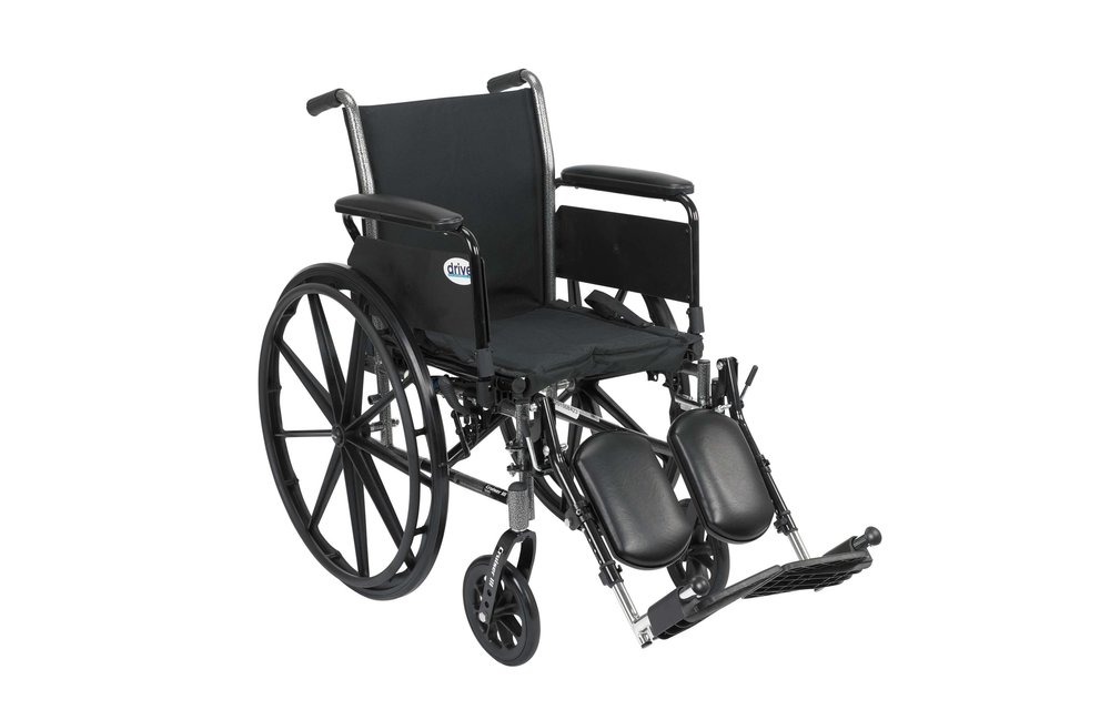 Cruiser III Wheelchair Detachable Full Arm (DFA) Elevated Foot Rest 20" 350lbs