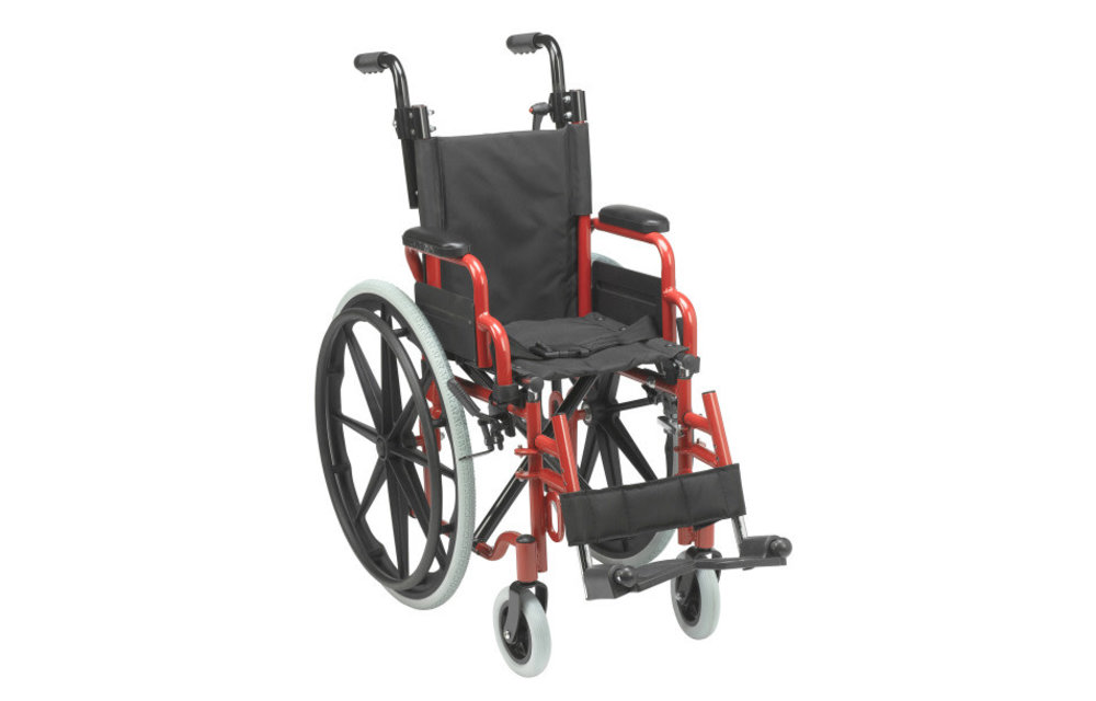 Pediatric Youth Wheelchair Red Wallaby 12" 150lbs