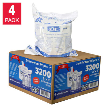 ROX-Roxton Roxton Wipes Refills 3,200 Wipes 4/bx