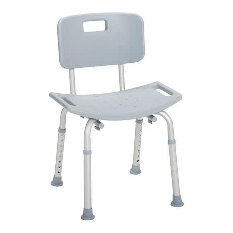 Deluxe Aluminum Shower Chair w/Back 400lbs