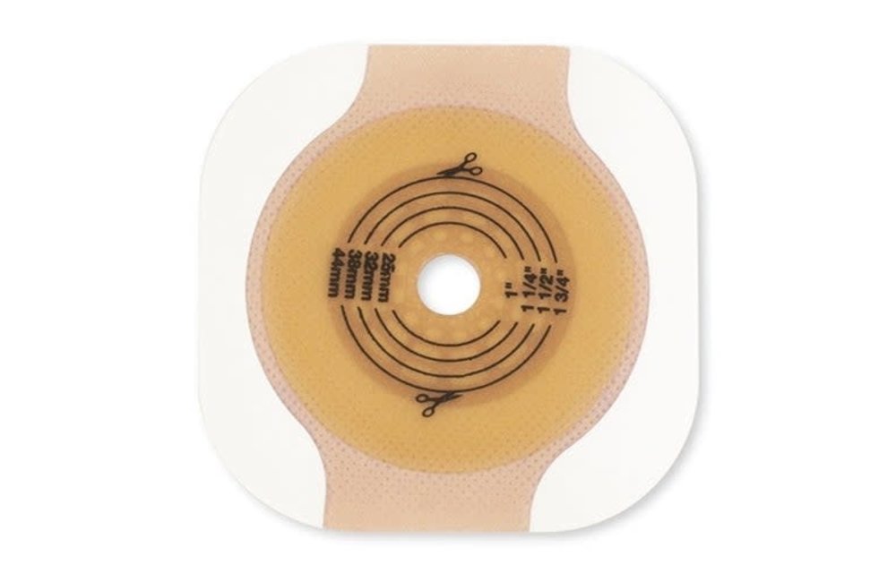 Hollister New Image Flat CeraPlus Skin Barrier 1-3/4'' Cut-to-fit w/Tape Border 5/bx