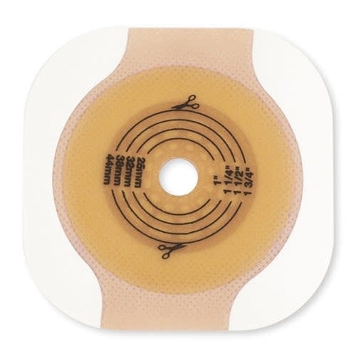 Hollister New Image Flat CeraPlus Skin Barrier 1-3/4'' Cut-to-fit w/Tape Border 5/bx