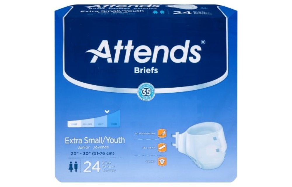 Attends Brief Extra Small/Youth 4/bx