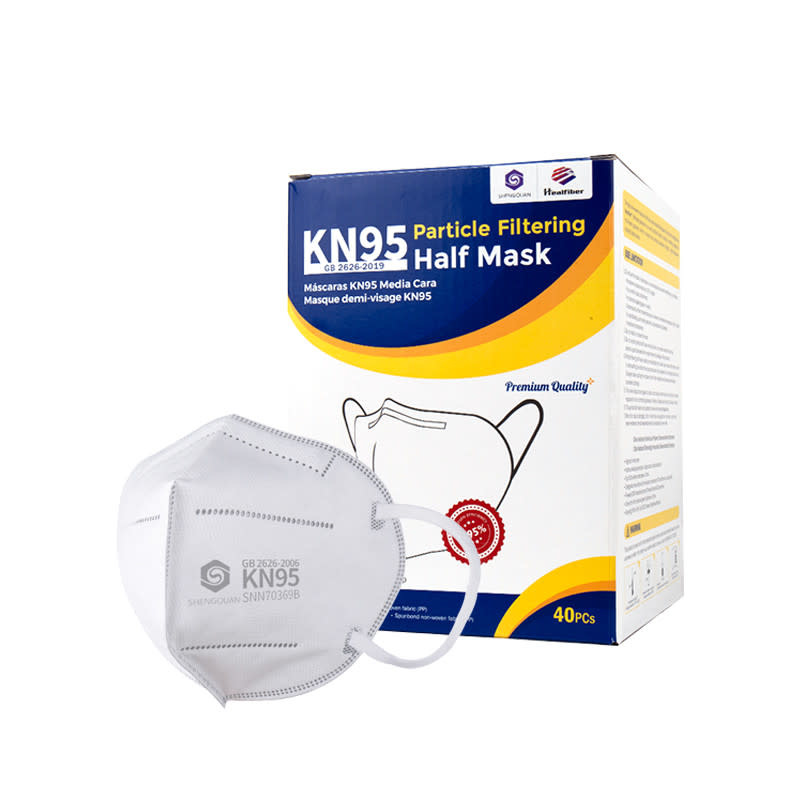 KN95 Protective Face Mask Ear Loop 40/bx