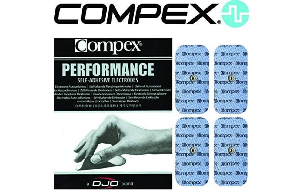 DJO Compex Easy Snap Electrode 2x4" 4/bg