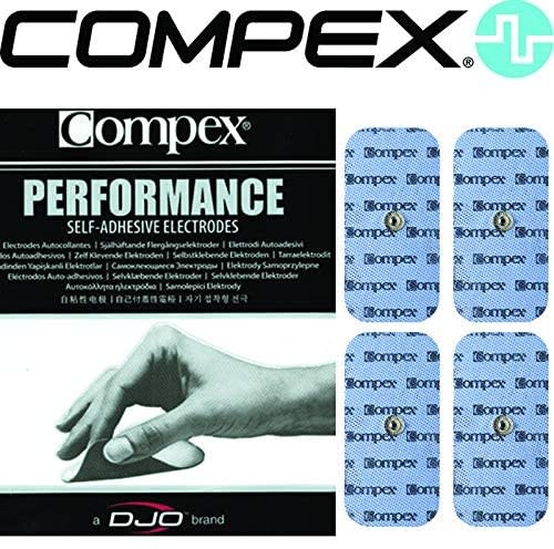 DJO Compex Easy Snap Electrode 2x4" 4/bg