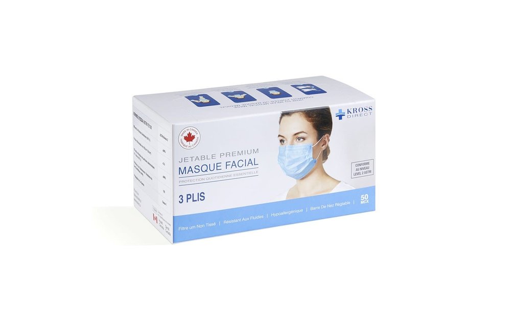 Kross ASTM Level 2 Medical Face Mask (50 Pack)