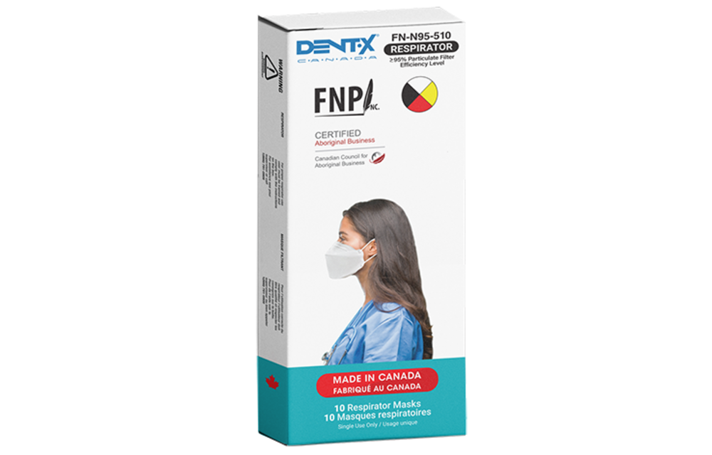 Dent-X Made in Canada N95 5 layers Foldable Earloop 10/bk