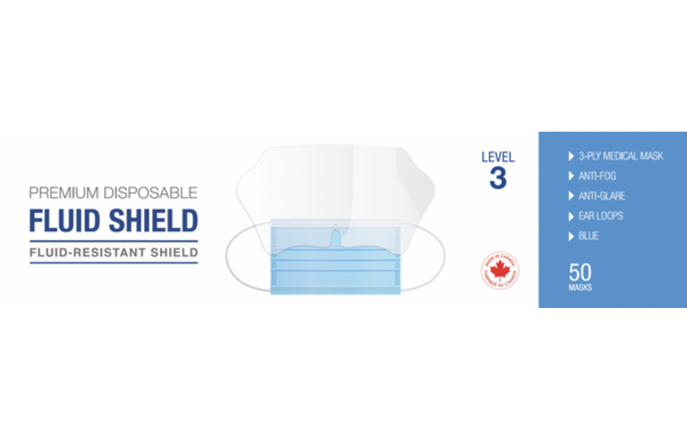 Kross Level 3 ASTM Medical Face Masks with Anti-Fog and Visor 50/bx