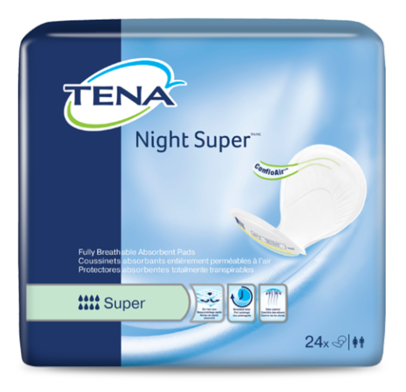 TENA-Tena Tena Night Super Maximum Absorbency Pads 24/bg 2/bx