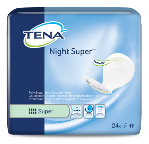 TENA-Tena Tena Night Super Maximum Absorbency Pads 24/bg 2/bx