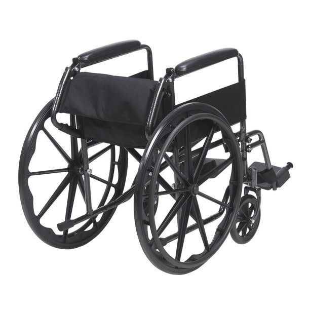 DRV-Drive Medical Drive Silver Sport 1 Wheelchair (Fixed) Full Arm (FA) Foot Rest (SF) 18" 250lbs