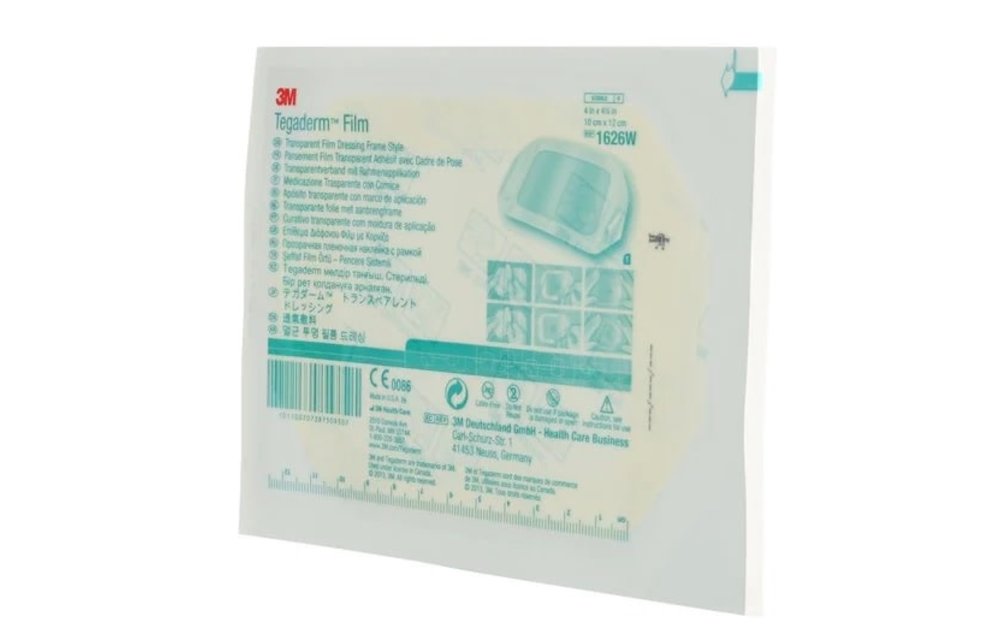 3M Tegaderm Film (10 cm x 12 cm) 4" x 4-3/4" 50/bx