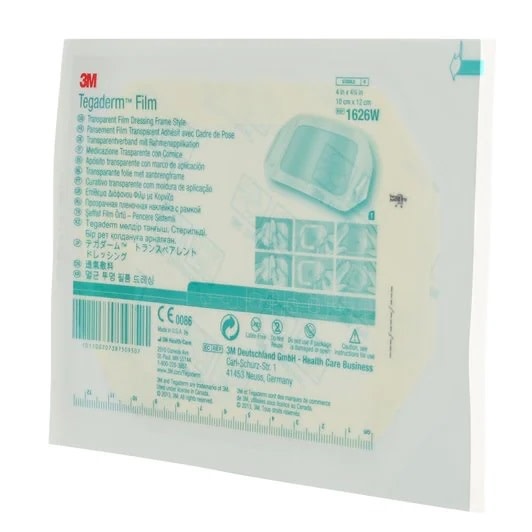 3M Tegaderm Film (10 cm x 12 cm) 4" x 4-3/4" 50/bx