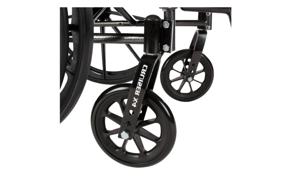 Cruiser X4 Wheelchair Adjustable Seat Height Detachable Desk Arm (ADDA) Foot Rest (SF) 300lbs