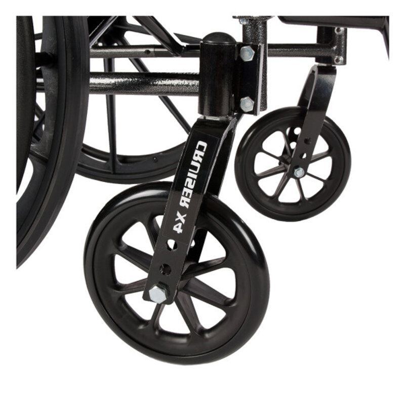 DRV-Drive Medical Cruiser X4 Wheelchair Adjustable Seat Height Detachable Desk Arm (ADDA) Foot Rest (SF)  300lbs