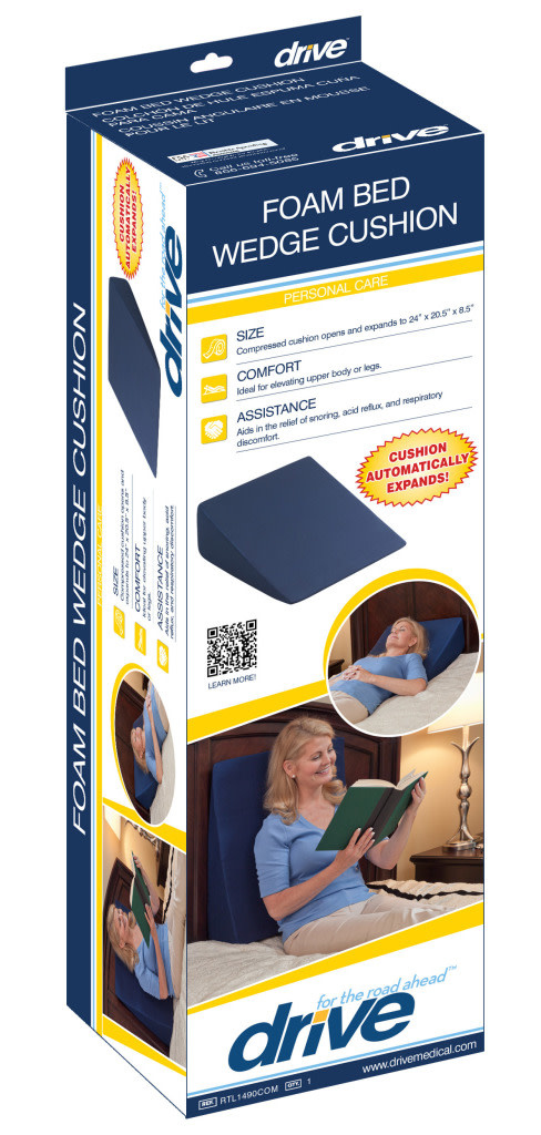 DRV-Drive Medical Drive Compressed Bed Wedge Cushion 8.5"