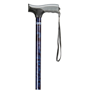 Carex Carex Soft Grip Derby Cane Blue
