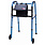 Carex Carex Blue Folding 2 Wheel Walker  w/Bag 300lbs