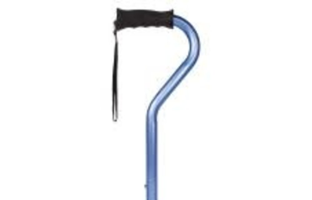 Carex Walking Cane Ergo Offset Blue