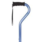 Carex Walking Cane Ergo Offset Blue