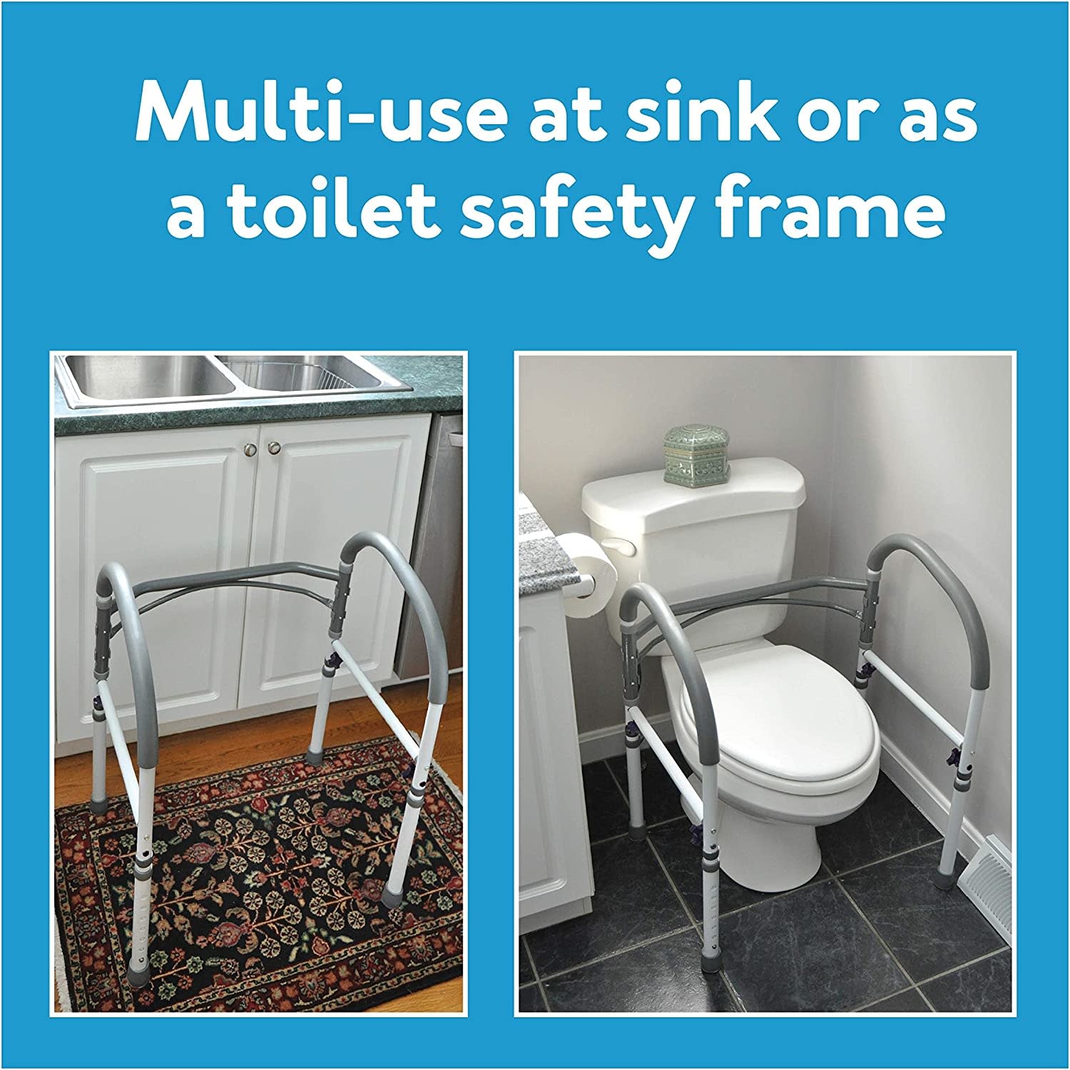 CRX-Carex Carex Bathroom Safety Rail Stand Alone