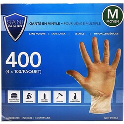 Sani Guard Sani-Guard Disposable Non-Sterile Powder-Free Vinyl Gloves 4/case