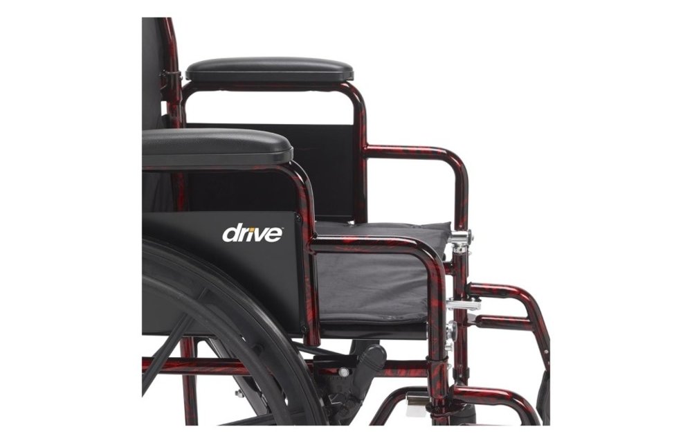 Drive Medical Red Rebel Lightweight Wheelchair