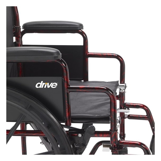 Drive Medical Red Rebel Lightweight Wheelchair