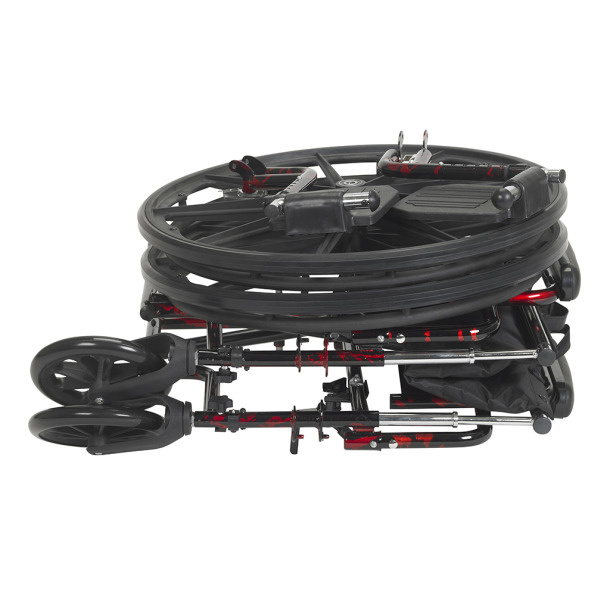 Drive Medical Red Rebel Lightweight Wheelchair