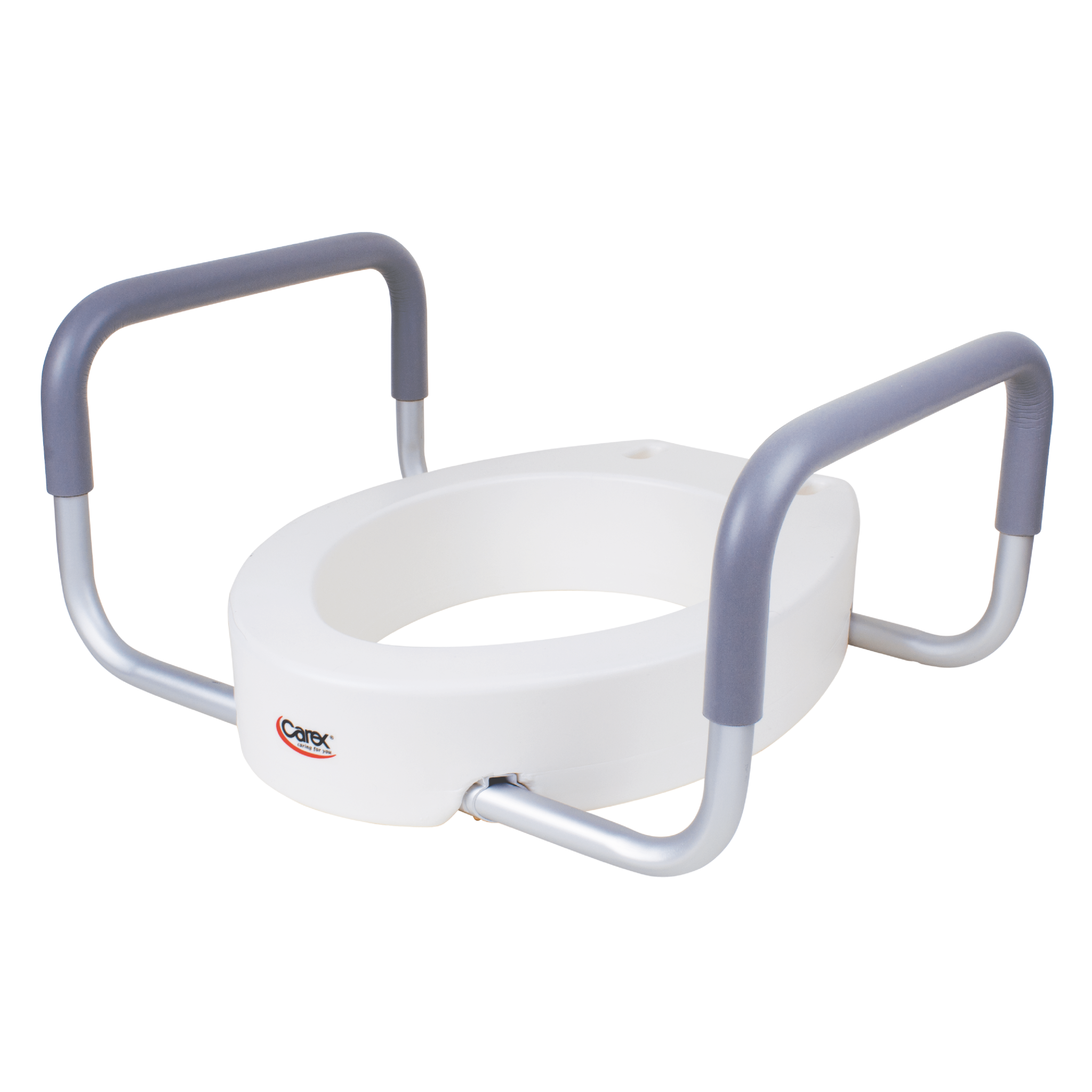 Carex Toilet Seat Elevator w/Handles For Round Toilet 3.5"