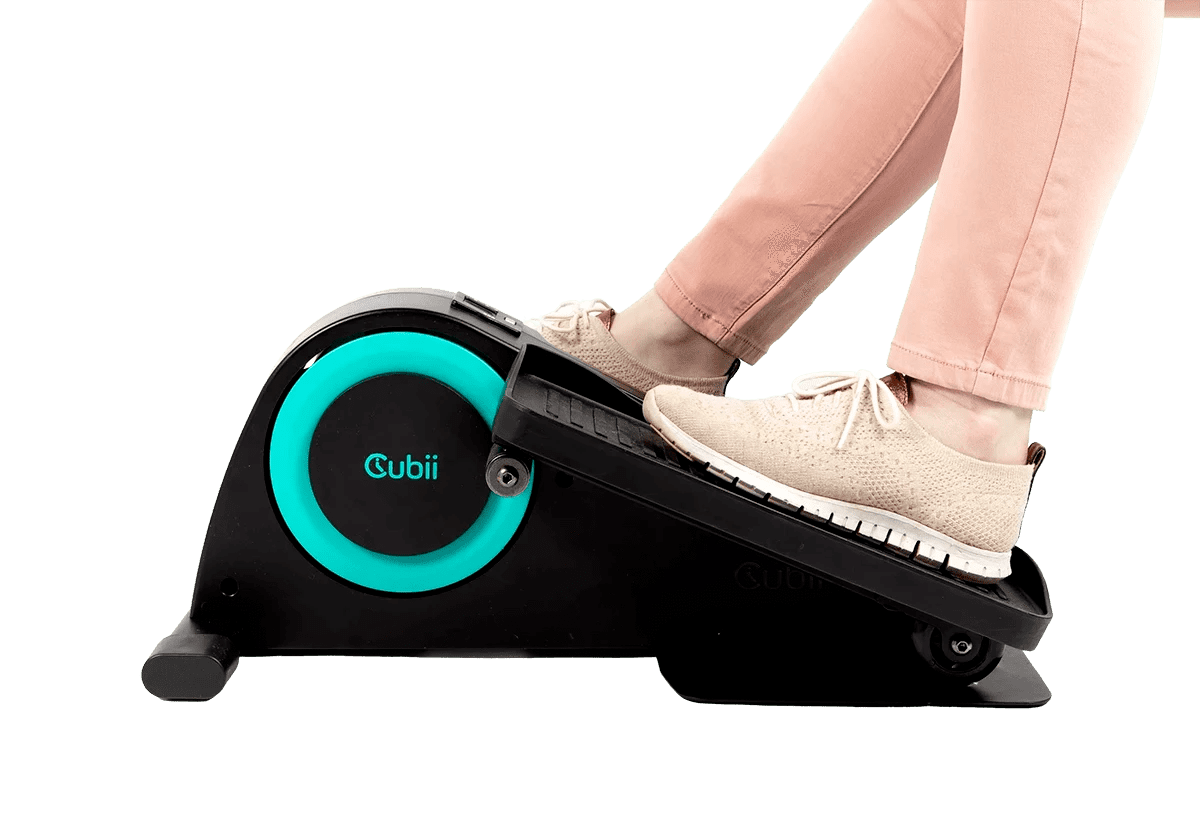 Cubii Jr. Compact Seated Elliptical with Built-in Display Monitor and Non-slip Mat
