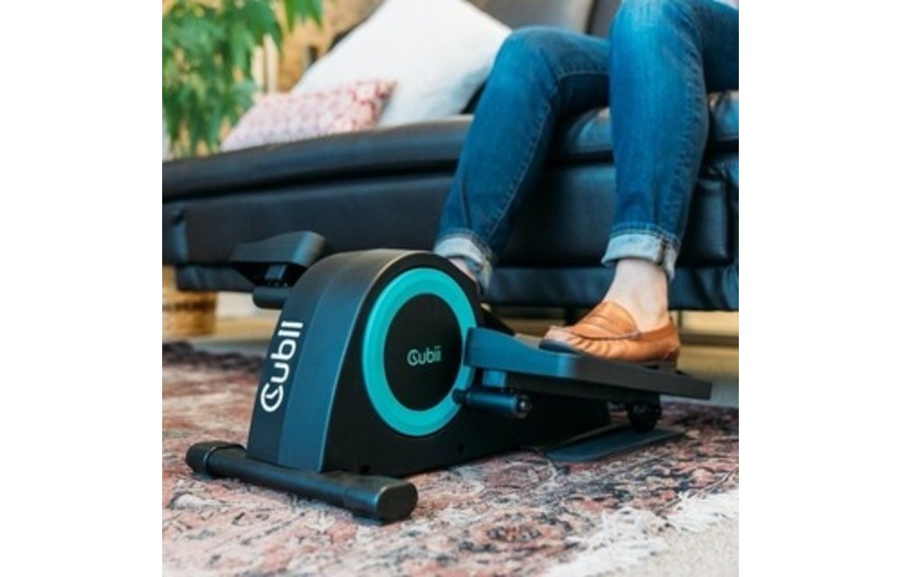 Cubii Jr. Compact Seated Elliptical with Built-in Display Monitor and Non-slip Mat