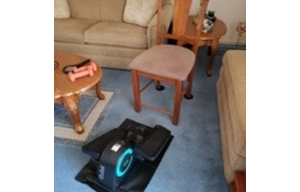 Cubii Jr. Compact Seated Elliptical with Built-in Display Monitor and Non-slip Mat