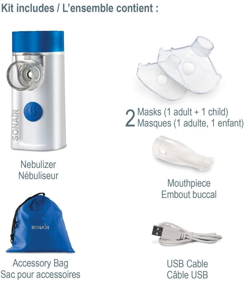 AMG Sonair Ultra Sonic Mesh Nebulizer