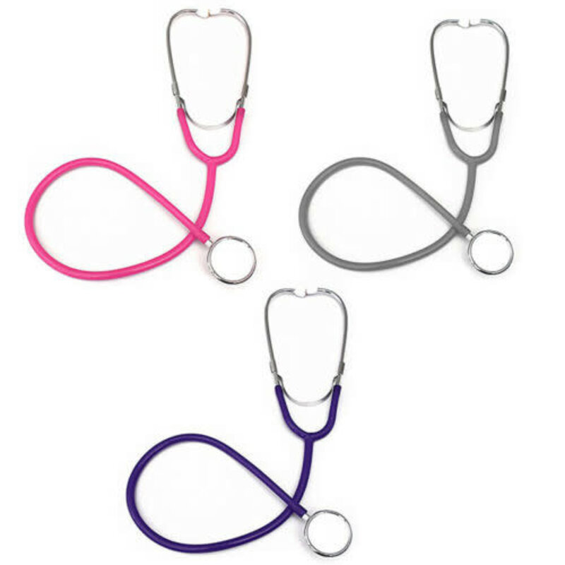 AMG-AMG Medical AMG Color Pro Dual Head Stethoscope Silver Chestpiece