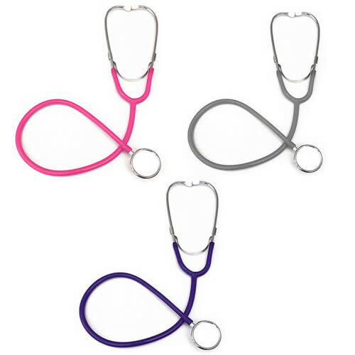 AMG Color Pro Dual Head Stethoscope Silver Chestpiece