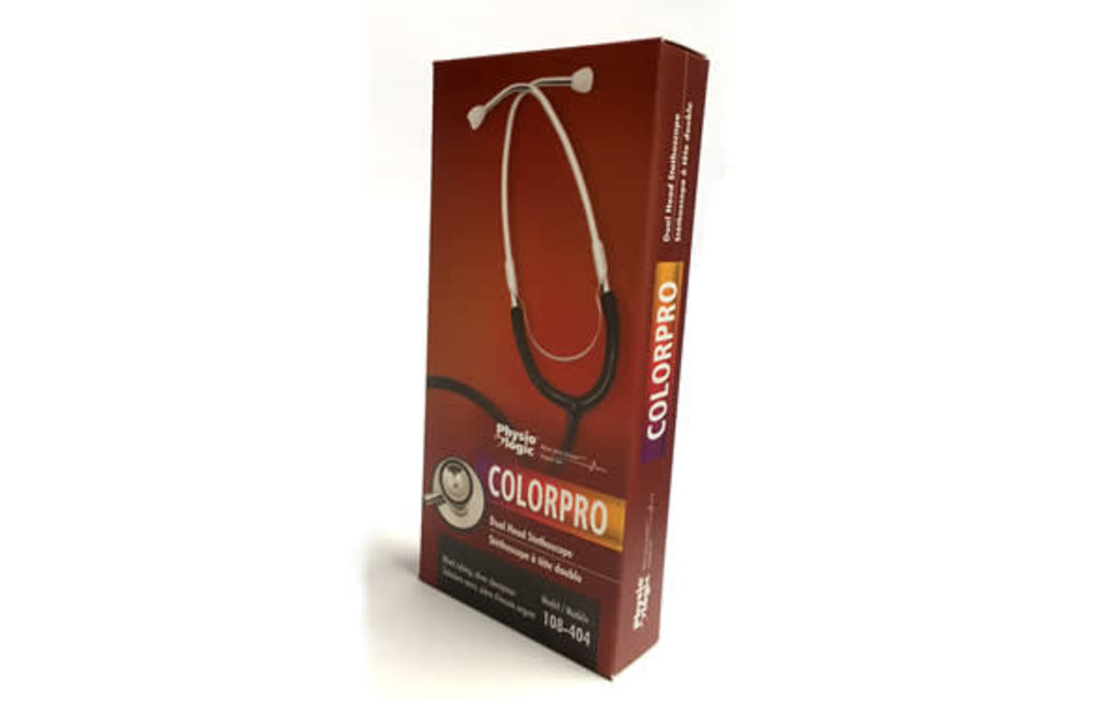 AMG Color Pro Dual Head Stethoscope Silver Chestpiece